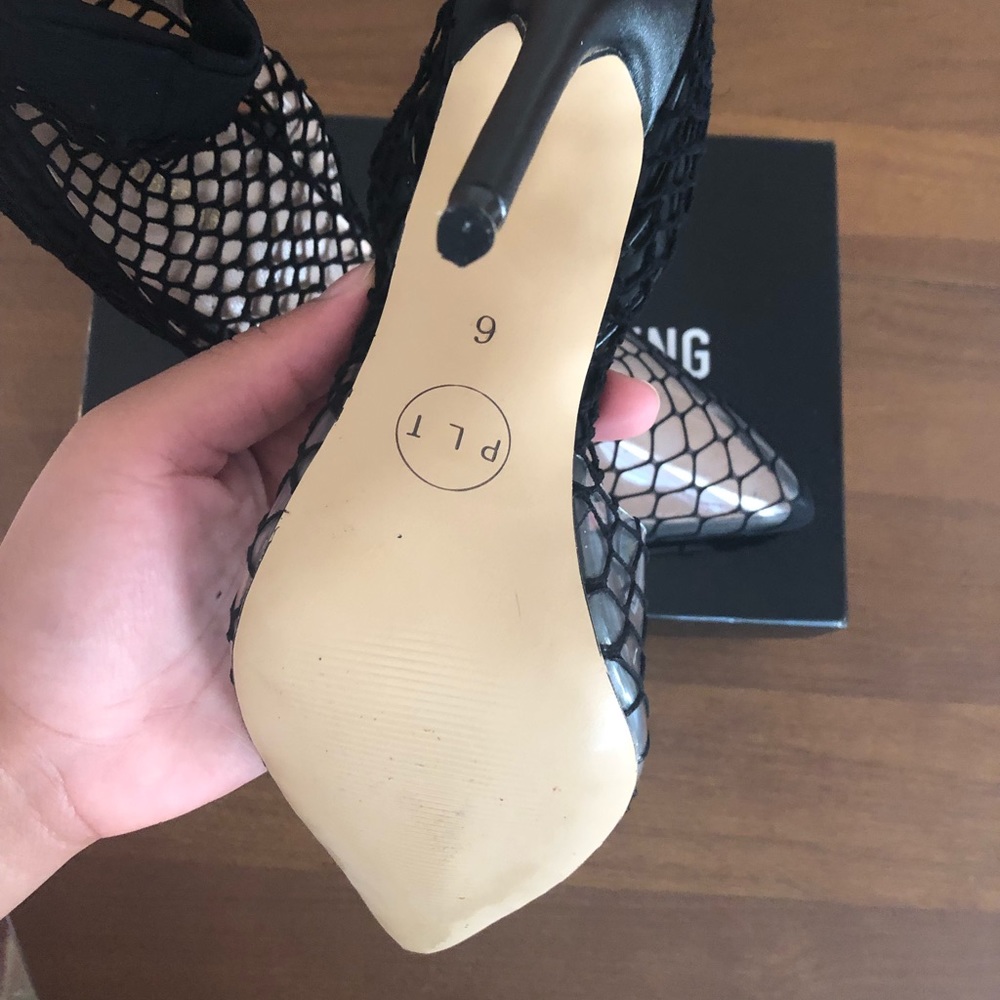 Fishnet Heels from Pretty Little Thing